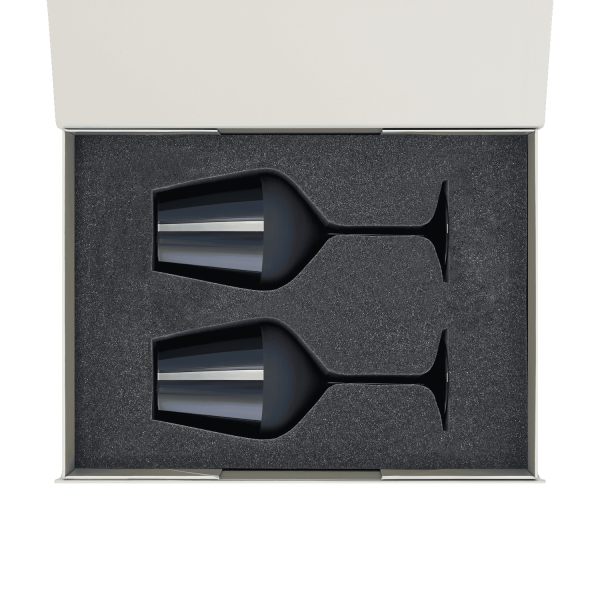 Подарочный набор 2 бокала для вина Сапфир (Sapphire) в серой коробке