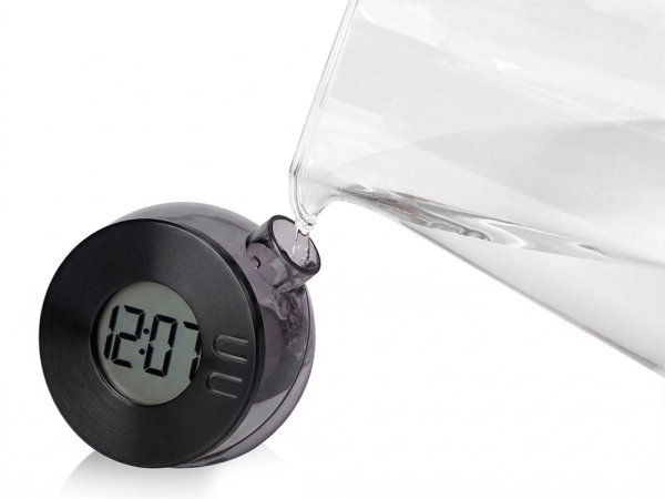 Водяные часы из бамбука "Splash Hour", черный