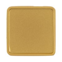 Квадратный шильдик на резинку Epoxi, матовый золотистый Квадратный шильдик на резинку Epoxi, матовый золотистый