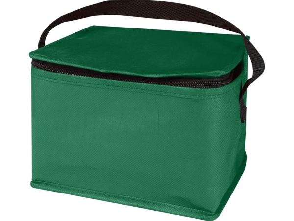 Spectrum нетканая сумка-холодильник, 4 л, на 6 банок, из переработанных материалов, зеленый