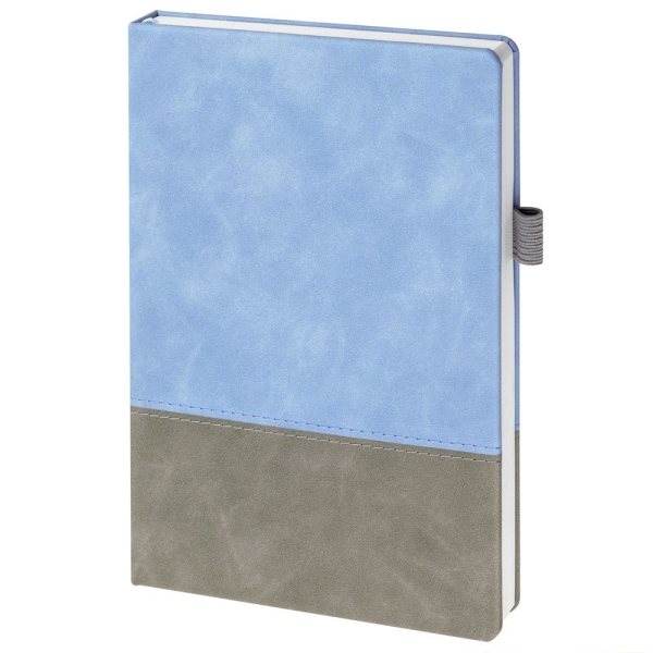 Ежедневник Horizon, недатированный, серый с голубым