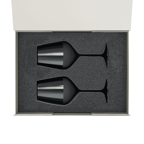 Подарочный набор 2 бокала для вина Эмеральд (Emerald) в серой коробке