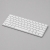 Беспроводная клавиатура Air Keyboard для MAC, Windows, 500 мАч, алюминий, белый, Deppa