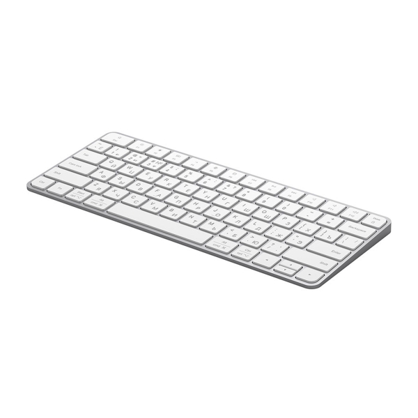 Беспроводная клавиатура Air Keyboard для MAC, Windows, 500 мАч, алюминий, белый, Deppa