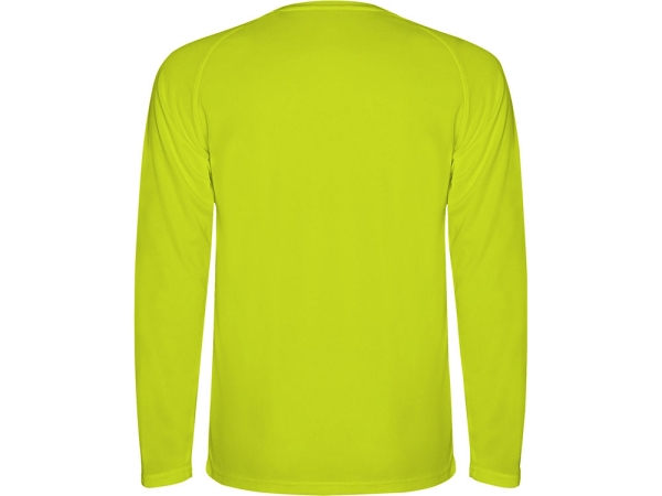 Футболка "Montecarlo " мужская с длинным рукавом, неоновый желтый