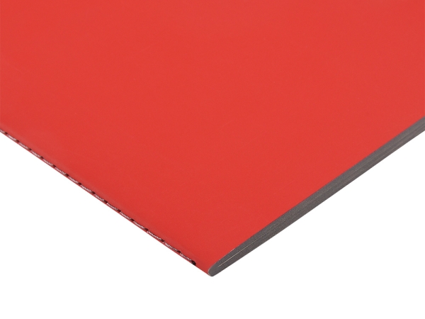 Бизнес-тетрадь А5 "Pragmatic Contrast", 40 листов в клетку, красный с темно-серым срезом