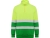 Свитшот ворот на молнии "Spica", садовый зеленый/неоновый желтый