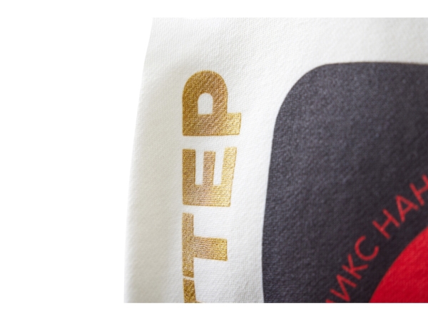 Худи оверсайз «Alpha.01» унисекс, молочный, все виды нанесения на текстиле на одной толстовке