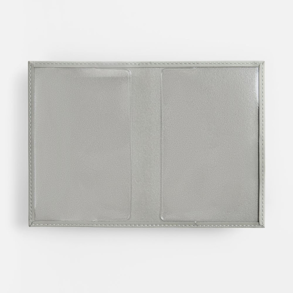 Обложка для паспорта Shall, ver. 2, серая