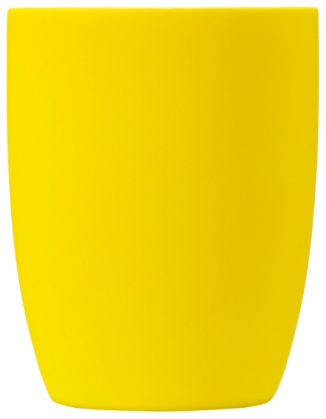 Кружка с покрытием soft-touch C1, желтый