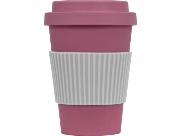 Термокружка "Muffin" из натуральных волокон, пыльно-розовый