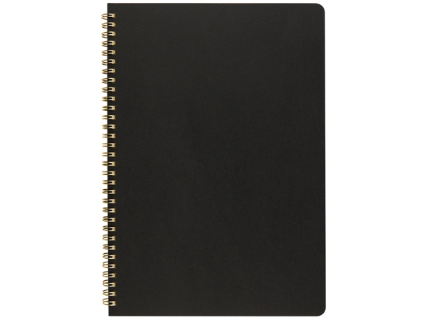 Бизнес тетрадь на гребне А4 "Pragmatic", 100 листов в клетку, черный