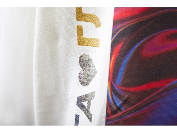 Худи оверсайз «Alpha.01» унисекс, молочный, все виды нанесения на текстиле на одной толстовке