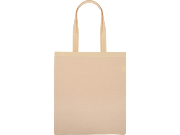 Сумка для шопинга Twin двухцветная из хлопка, 180 г/м2, серый/натуральный