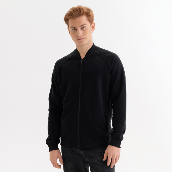 Толстовка на молнии унисекс TORRES NEO черная, размер L