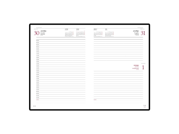 Ежедневник А5 датированный «Leader» 2026, зеленый