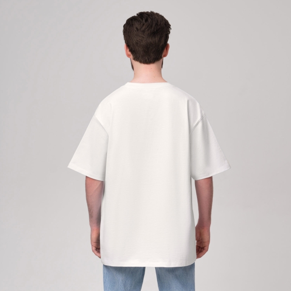 Футболка унисекс RUST, 240 гр., белая (теплый тон)