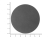 ПАТЧ КРУГ nubuk (серый) 6,0 х 6,0 см