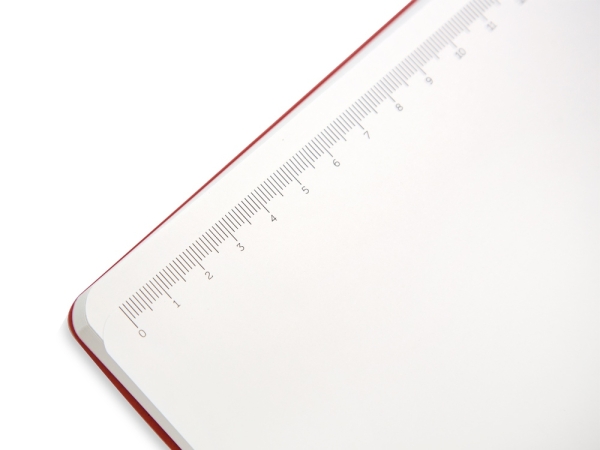 Бизнес-блокнот "С3" софт-тач с магнитом, твердая обложка, 128 листов, красный