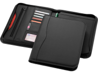 Папка A4 "Ebony" на молнии, черный Папка A4 "Ebony" на молнии, черный