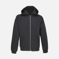 Толстовка унисекс на молнии Jelo, черная Толстовка унисекс на молнии Jelo, черная