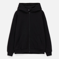 Толстовка унисекс оверсайз Sartoro, черная Толстовка унисекс оверсайз Sartoro, черная