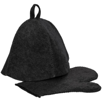 Набор для бани Heat Off, ver.2, черный Набор для бани Heat Off, ver.2, черный