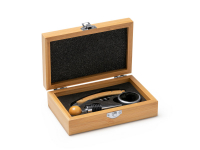 Винный набор TINTOS, серебристый/натуральный Винный набор TINTOS, серебристый/натуральный