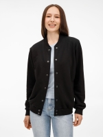 Бомбер унисекс Nuppu, черный Бомбер унисекс Nuppu, черный