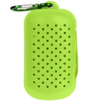 Охлаждающее полотенце Narvik в силиконовом чехле, зеленое яблоко Охлаждающее полотенце Narvik в силиконовом чехле, зеленое яблоко