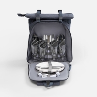 Набор для пикника Picnivo на 4 персоны, темно-серый меланж Набор для пикника Picnivo на 4 персоны, темно-серый меланж