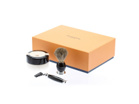 Бритвенный набор Mondial: станок MACH3, помазок, крем для бритья Sandalo, цвет черный Бритвенный набор Mondial: станок MACH3, помазок, крем для бритья Sandalo, цвет черный